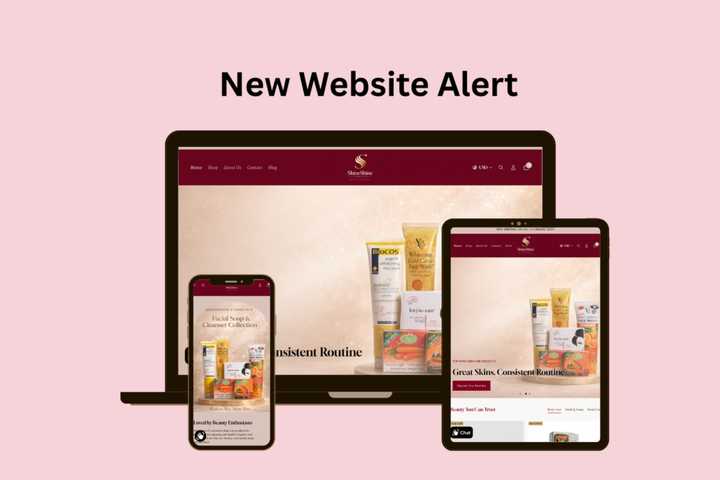 Beauty website design